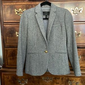 J Crew Campbell grey Tweed Slim Blazer. Size 00